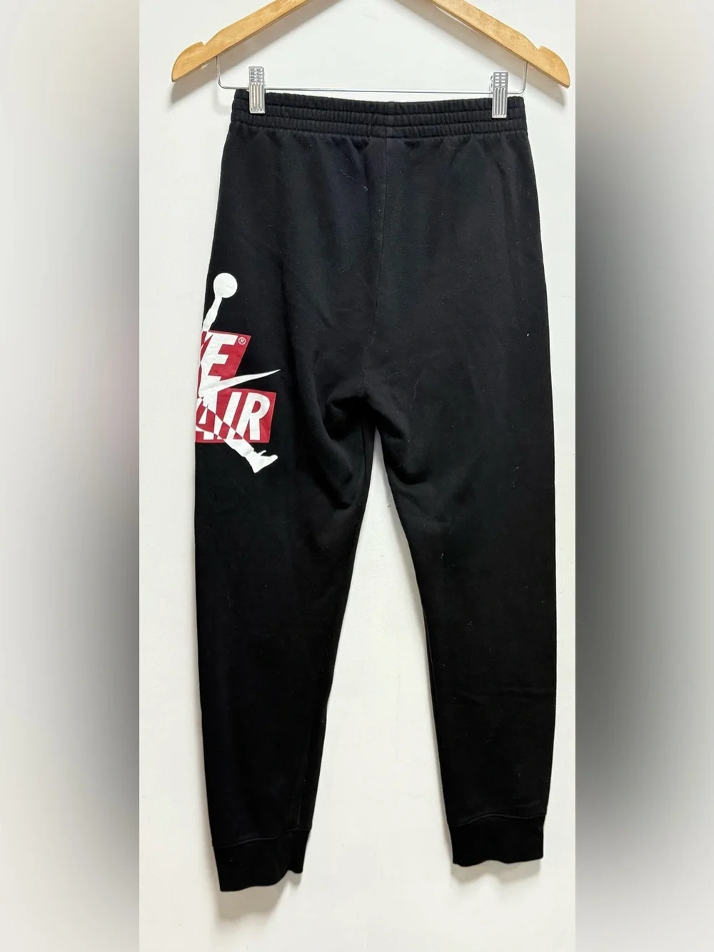 Nike Black Sweatpants with Red and White Logo